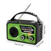 16000mAh AM/FM/WB NOAA Portable Weather Radio Hand Crank/Solar/Type-C Charging Multifunctional Radio LED Flashlight Reading Lamp
