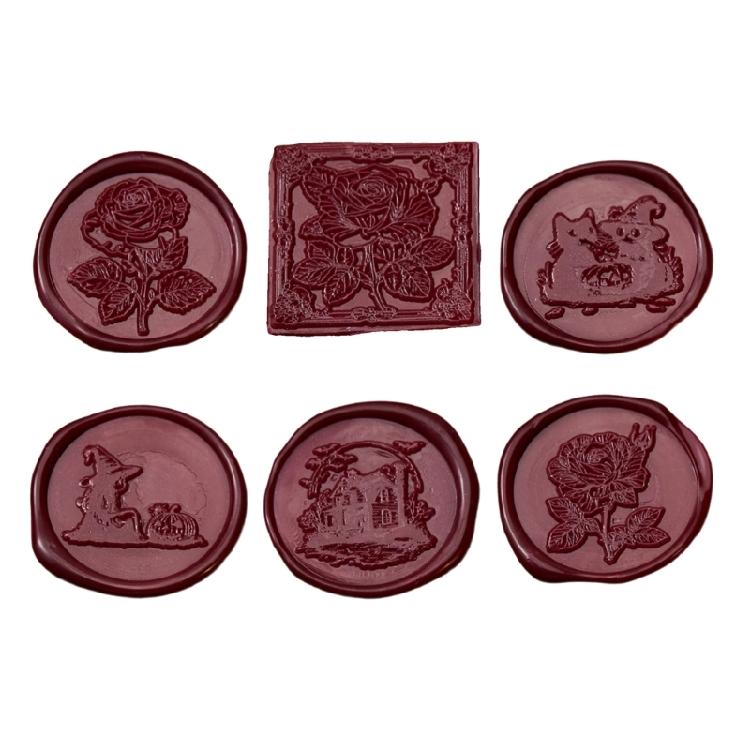 Castles Wax Seal Stamp Decorative Seal Plant Sealing Wax Stamp Brass Head for Wedding Scrapbooking Decoration