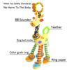 Non-Toxic Soft Giraffe Animal Handbells Rattles Plush Infant Baby Development Handle Toys With Teether Baby Toy For Newborn
