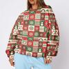 Women's Trendy Christmas Graphic Crewneck Sweatshirt Lightweight Casual Pullover Top for Holiday