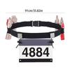 Marathon Race Number Belt Elastic Race Belt Running Hydration Belt With Gel Holder Lightweight Breathable Waist Belts