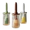Silicone Oil Brush with Integrated Bottle - Heat Resistant Kitchen Tool for Pancake & BBQ Oiling