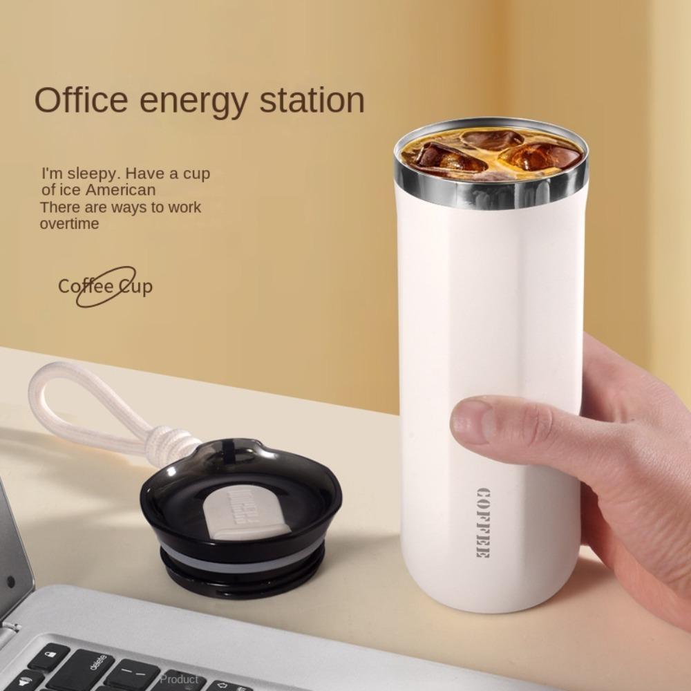 Portable Stainless Steel Insulated Cup 350ml 500ml with Lid Coffee Mug Double Wall Leak-Proof Water Bottle Travel