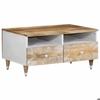 VidaXL Coffee Table 80x54x40 Cm Solid Mango Wood, Side Table, Living Room Table, Side Table, End Table, 4018677
