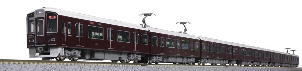KATO N Gauge Hankyu Corporation 9300 Series Kyoto Line Basic Set 4 Cars Railway Model Train 10-1822