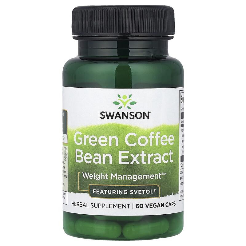 Green Coffee Bean Extract, 60 Vegan Caps (200 Mg Per Cap)