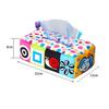 Baby Tissue Box Scarf Crinkle Tissues Play for Developmental Preschool Montessori toy