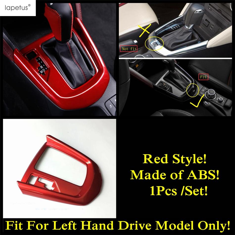 Gear Shift Panel / Dashboard AC Air Vent / Water Cup / Steering Wheel Cover Trim For Mazda CX-3 CX3 2016 - 2024 Red Accessories