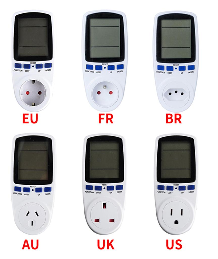 Europäische Multifunktions-Leistungsmesssteckdose - Intelligentes Energieüberwachungsinstrument