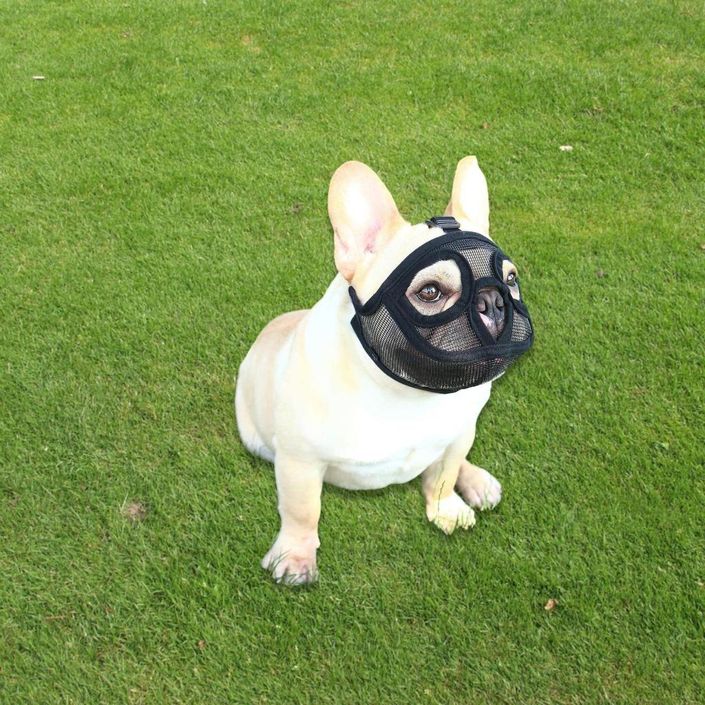 Adjustable Pet Dog Chewing Mesh Mouth Muzzle Grooming
