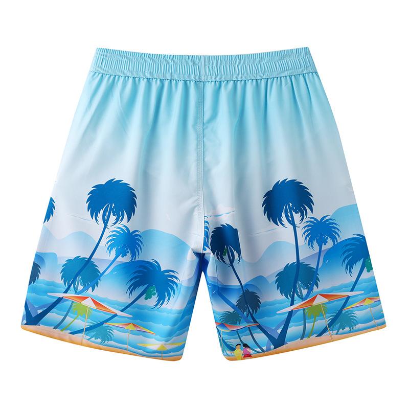 Beach Pants Men'S Quick-Drying Can Be Launched Loose Large-Size Swimming Trunks Seaside Vacation Five-Point Swimming Shorts Soaking In Hot Springs