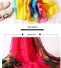 Extra Large Korean Style Chiffon Scarf - Versatile Beach Towel and Sun Protection Shawl for Women