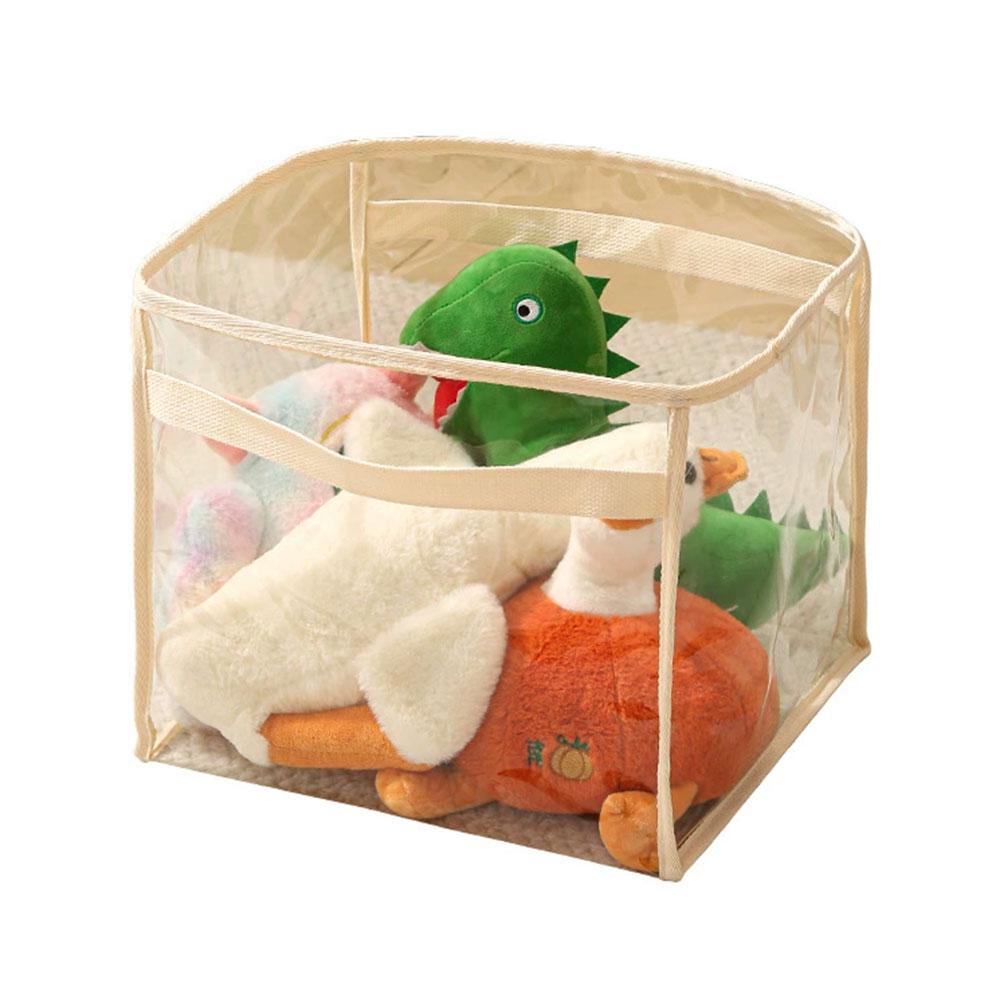 1Pc Transparent Toy Storage Basket Building Blocks Plush Toys Large Capacity Multifunctional Storage Box Home Storage Organizat