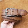 Retro Personality Trend First Layer Pure Cowhide Belt Men'S Genuine Leather Washed Casual Denim Belt