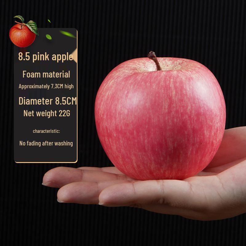 Plastic Apple Fruit and Vegetable Teaching Aid Prop Figurine for Early Education Display