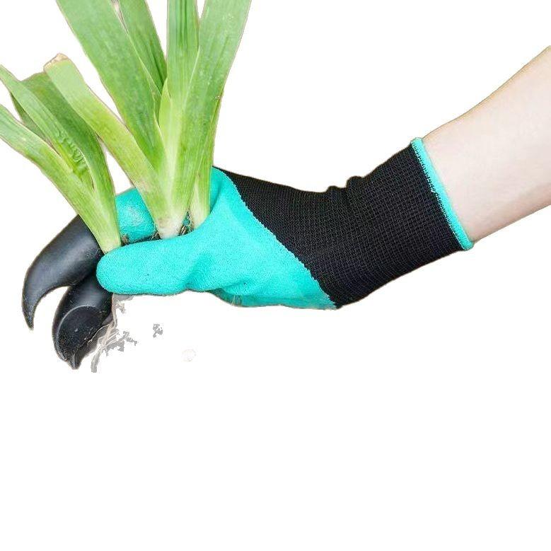 Gardening gloves with claws, puncture-proof, waterproof, wear-resistant, designed for weeding and digging soil, specifically for garden planting