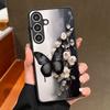 Butterfly Flowers Pattern Magnetic Phone Case For Samsung Galaxy S26 S25 S24 S23 S22 Ultra Plus S25 S24 S23 FE TPU PC Back Cover