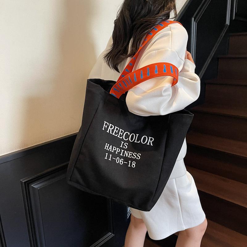 Lässige Faulwind-Großraumtasche Damen 2025 neue leichte und vielseitige Pendler-Schultertasche Canvas-Tasche Tragetasche