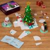 New Years Winter Christmas Tree Building Blocks Set Lighting Penguin Snowman Santa Claus Bricks DIY Toys Children Xmas Gifts