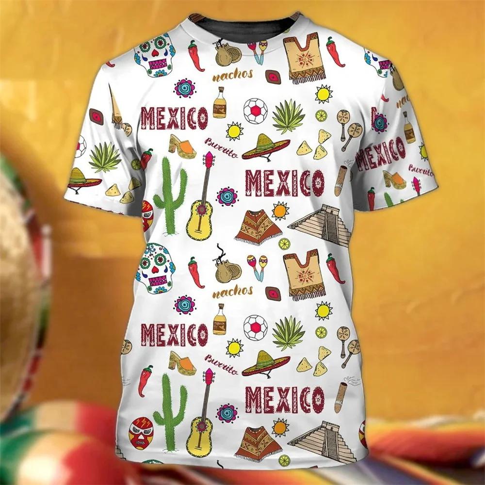 

Mexico Flag 3D Print T-Shirt Men Quick-Dry Breathable Soccer Football Jersey Parent-Child Sports Short Sleeve Top 6XL