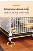 Indoor Cat Villa: Spacious Cage with Integrated Toilet and Bed