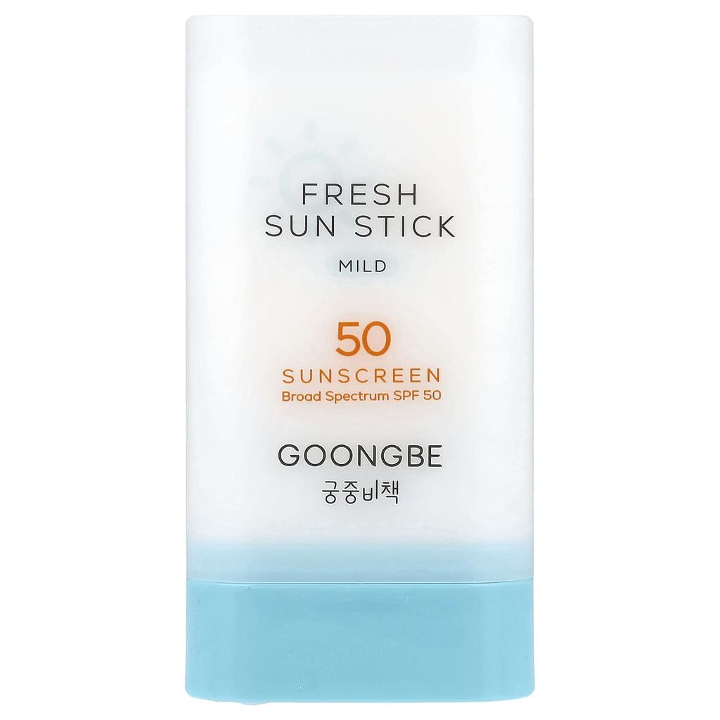 GOONGBE Fresh Sun Stick Sunscreen, Mild, SPF 50, 23g (0.81oz)