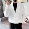 Herbst/Winter 2025 Herren V-Ausschnitt Lockerer Freizeit Pullover Strickware Oberteil