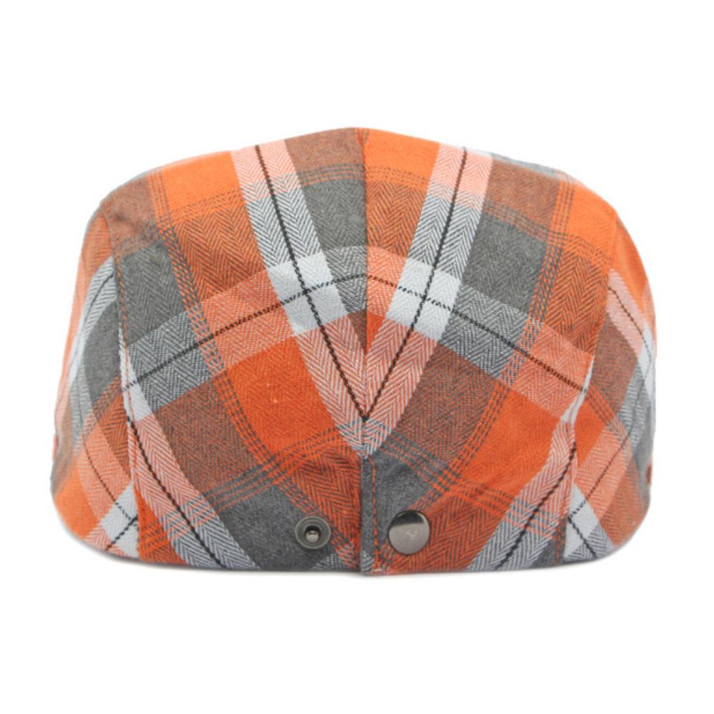 Ht4637 Berets For Men Women Vintage Artist Painter Plaid Beret Hat Male Female Adjustable Ivy Flat Cap Spring Summer Beret Caps