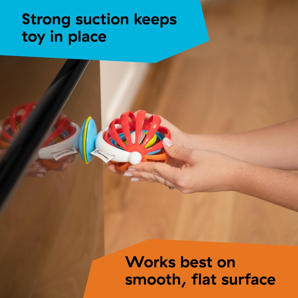 Baby Einstein Sticky Spinner [Ages 3+] Spinning Toy with Suction Cup, Fingertip Development, 11522