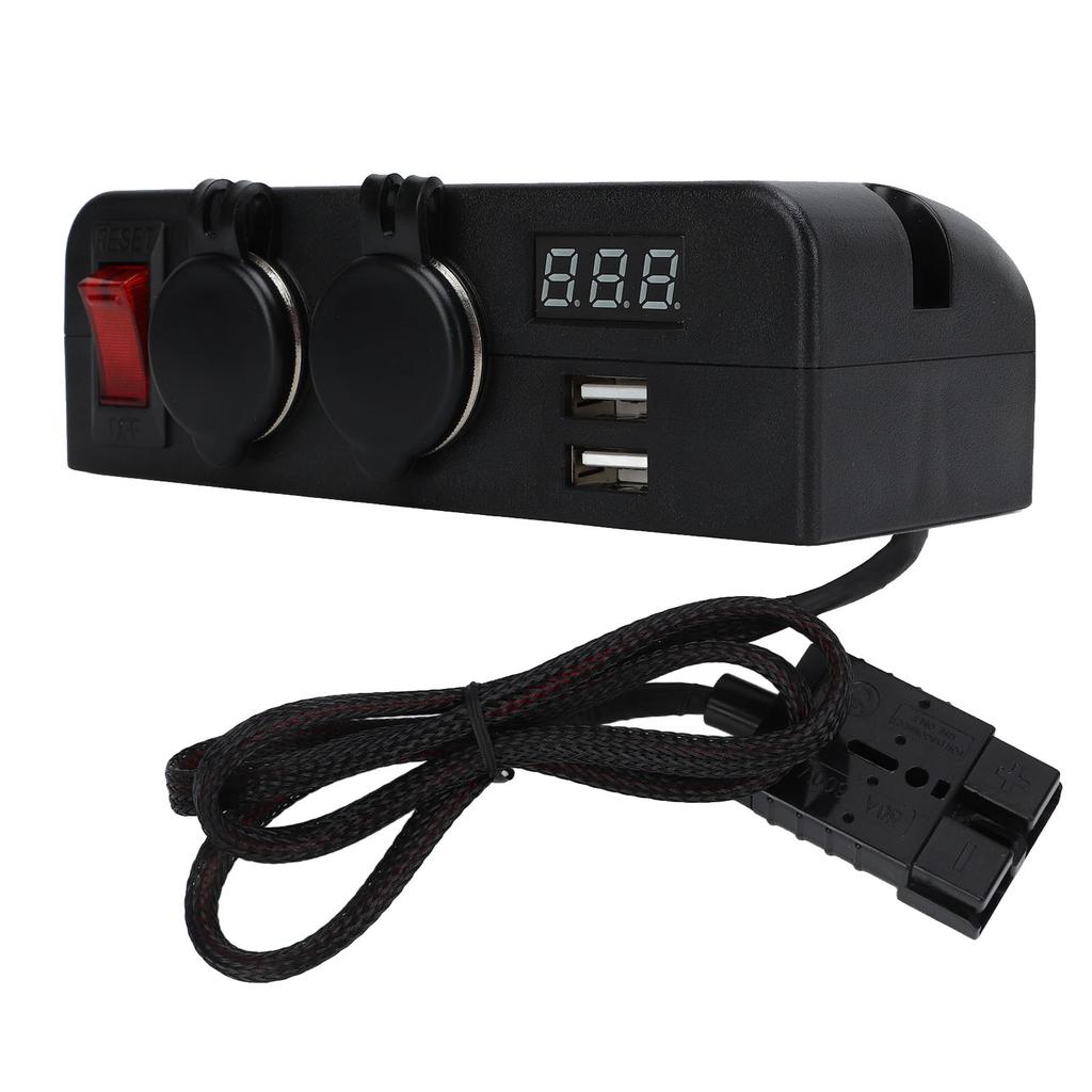 Car Charger Adapter 2 USB Charger Socket Voltage Digital Display Power Supply Battery Adapter