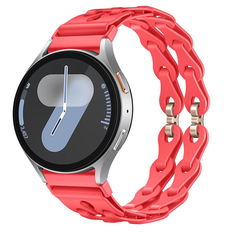 Fashion Hollow Silicone Strap for Samsung Watch7 & Huawei GT3 Pro