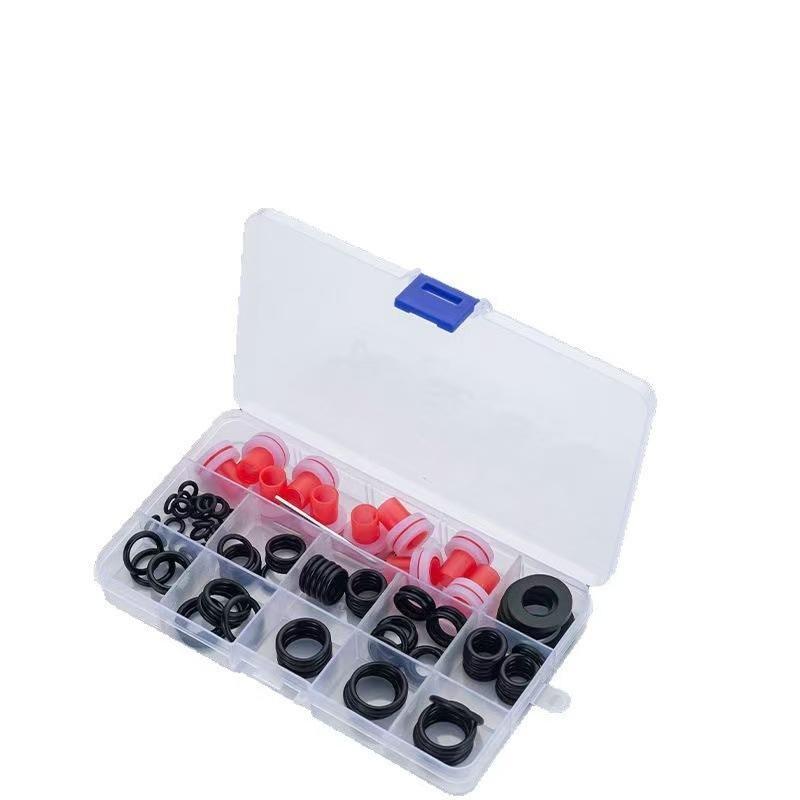 100Pcs Rubber Faucet Washer Kitchen Bathroom Faucet Water Seal Ring Leak-Proof Gasket Kit For Plumbing Plug Sealing Connections