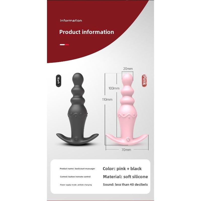 Drahtlose Fernbedienung Tragbares Vorzimmer Zugperlen M2 Vibration Analplug Prostata-Massage Masturbator Erwachsenenprodukte