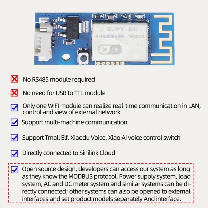 Wifi Communication Module APP RemoteControl Open Source System PowerSupply Power WiFi Module