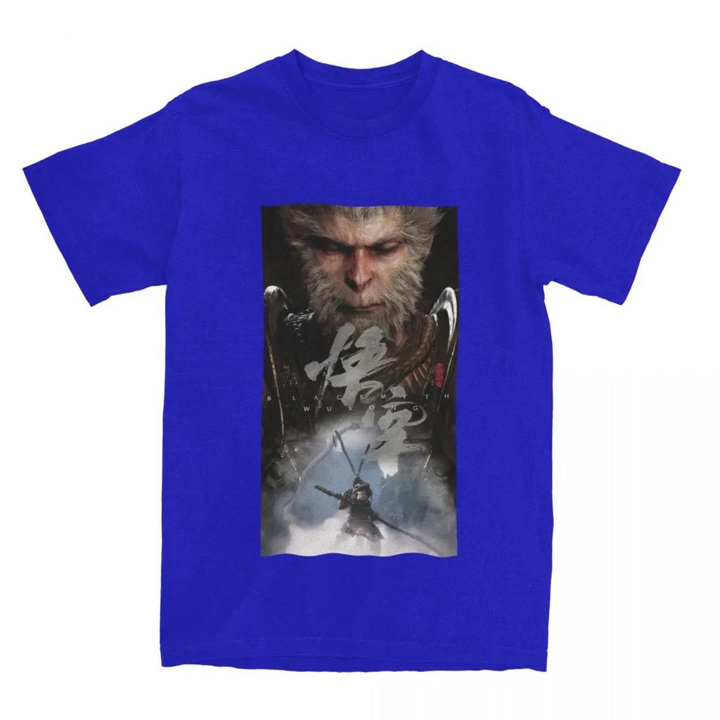 Unique Black Myth Wukong Game 2024 T-Shirt Men Women Crew Neck Cotton Monkey Lover Short Sleeve Tees Classic Tops