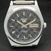 REFURBISHED SEIKO 5 AUTOMATIC MENS WATCH JAPAN MADE BLACK DIAL CUSTOM a440044-2 QV90-a440044