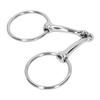 Horse Mouth Bit Stainless Steel Loose Ring Horse Snaffle Bit Anti Biting Mouth Bit for 125mm Horse