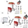 Multifunctional Food Processing Attachment Sausage Filling Tubes Grinding Plates Meat Grinder Attachment for Mixers