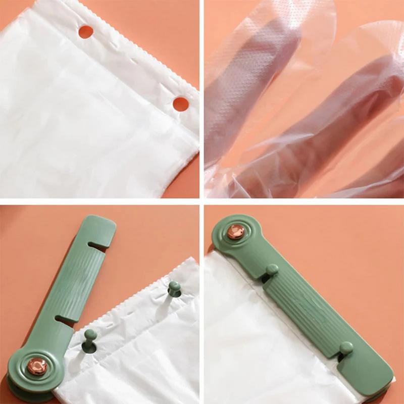 Glove Dispenser Fixed Clip Disposable Glove Rack Organizer Multifunction Kitchen glove rack with 100 Mittens for Home Restaurant