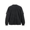 Mens Washed Vintage Fake Two-Piece Long Sleeve T-Shirt Loose Fit Crew Neck Casual Graphic Tee Fall