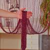 3m X 3m Colorful Silver Glitter Tassel String Curtain, Extra Dense Hanging Room Divider Curtain for Wedding Living Room Entryway