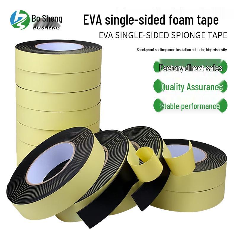 EVA Foam Adhesive Tape: Soundproofing, High-Adhesion, Anti-Collision, Anti-Slip for Doors, Windows, Tables, and Chairs. 20mm*5m*2mm thick