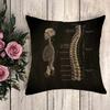 Decorative Pillowcase Anatomical Skeleton Fall Pillow Cover  Cushion Covers for Bed Pillows Pilow Cases Cushions Home Decor