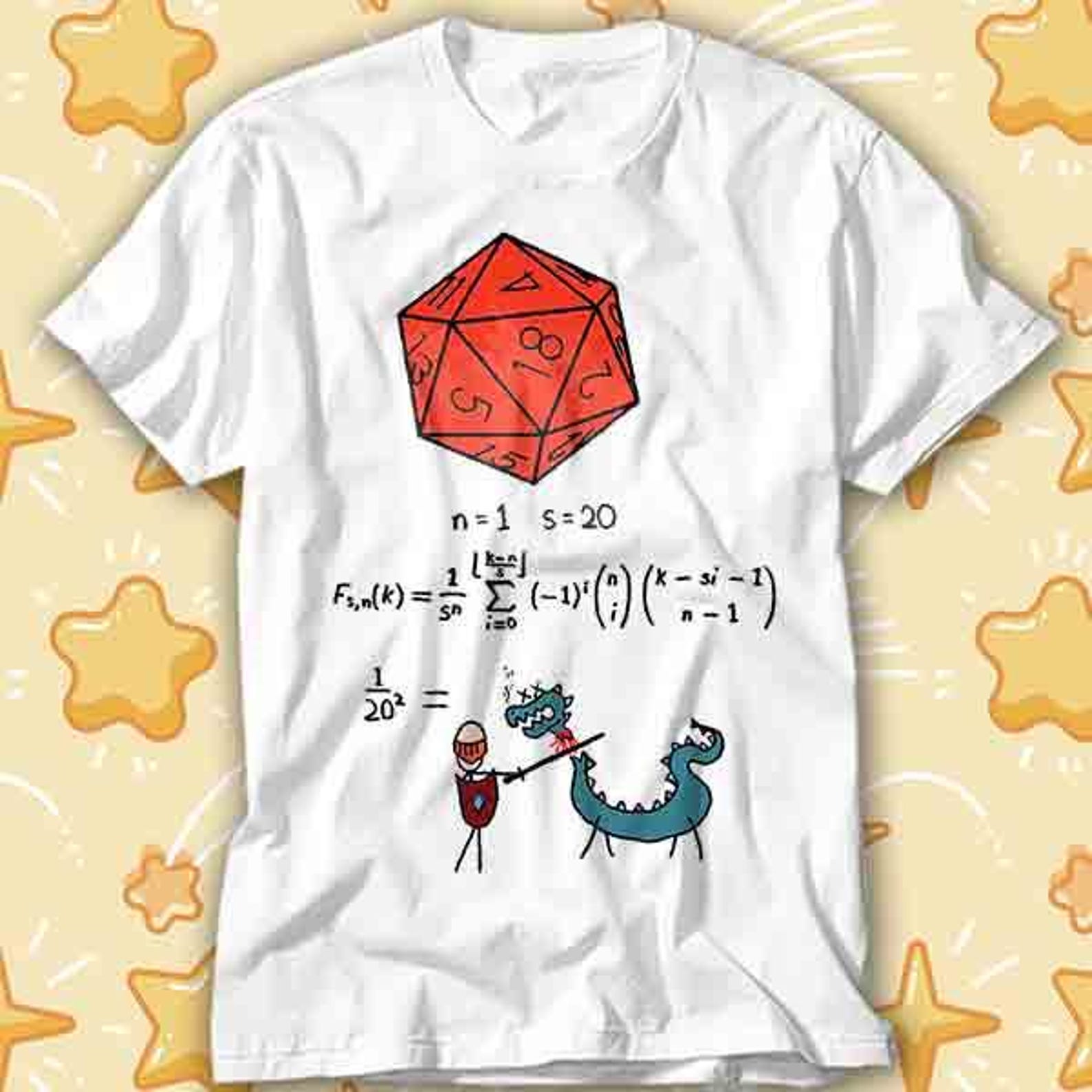 The Science of 20 Sided Dice Limited Edition DnD D20 T-Shirt 494 L