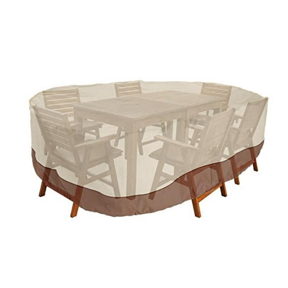 210D Oxford Cloth Garden Furniture Cover Outdoor Table Chair Set Rectangular Dustproof Cover