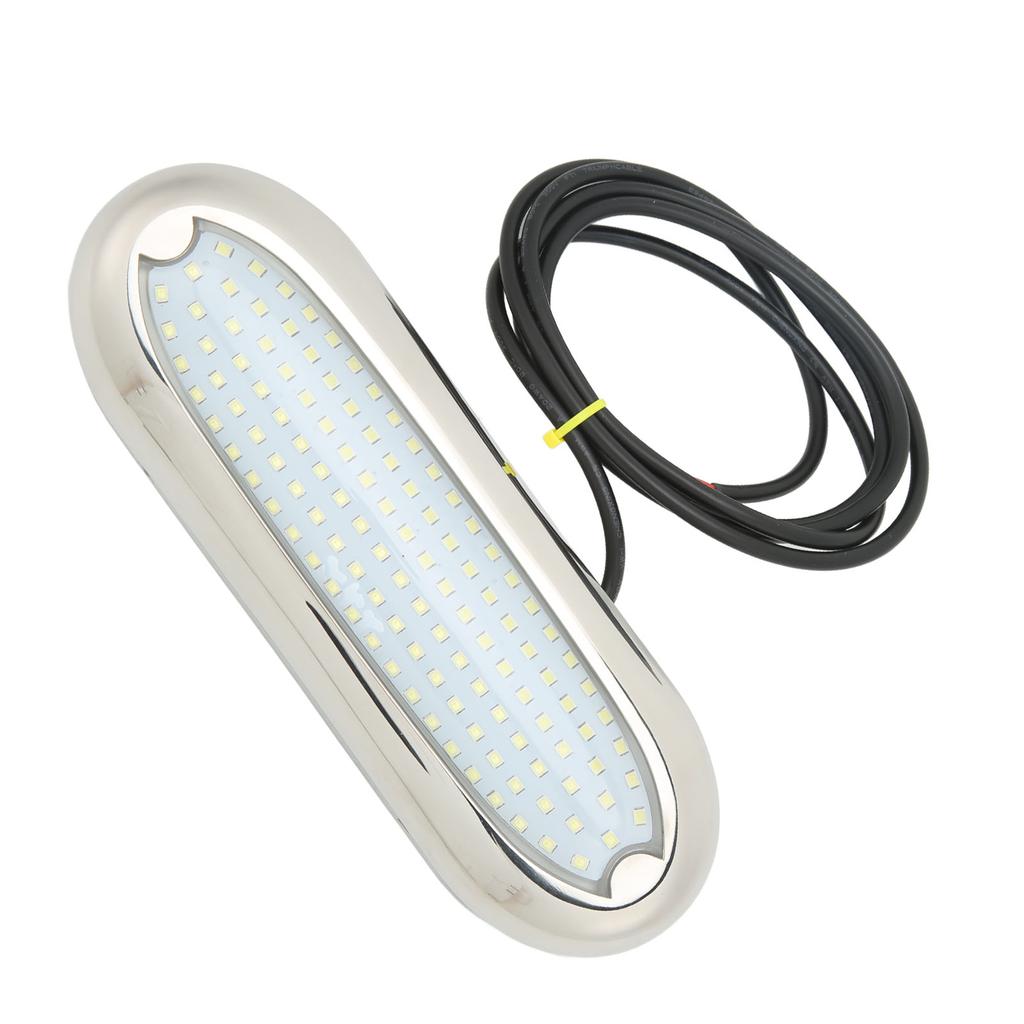 12VDC Boat Underwater Light 120 LED Bright Light IP68 Waterproof Rust Proof for Ships Yachts Motorboats