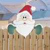 1pc-Christmas Fence Ornaments Santa Clause Peeker Yard Ornaments Indoor Outdoor Ground Placard DIY Festival Gift
