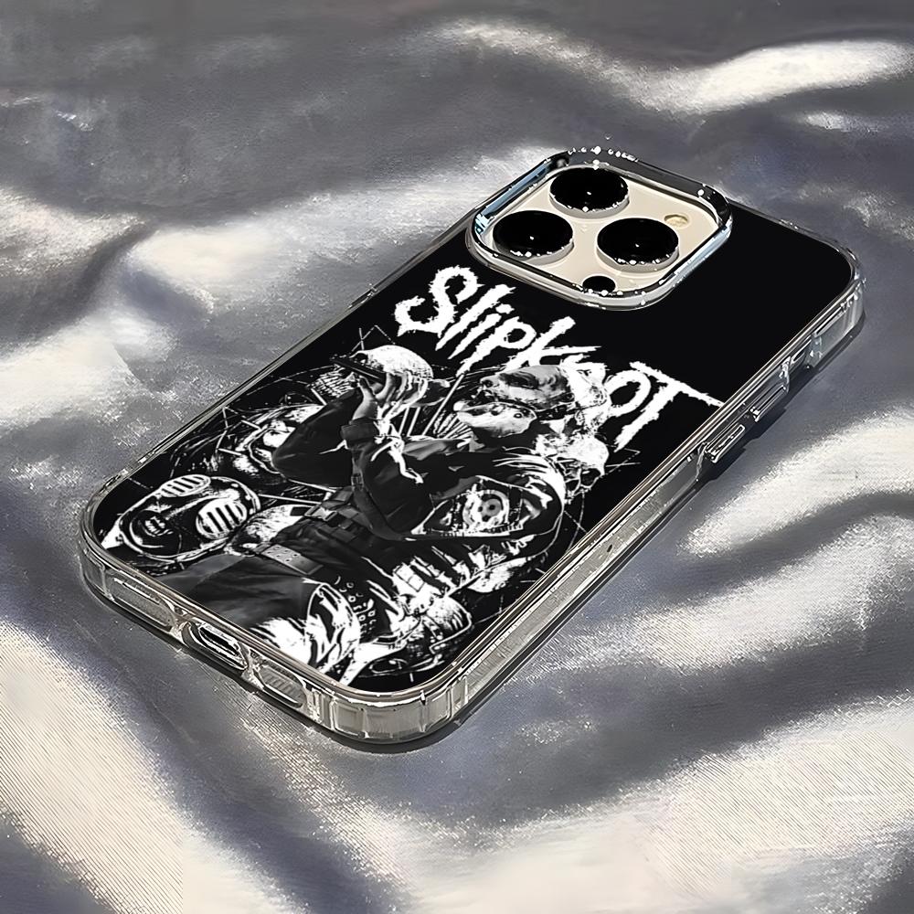 

S-Slipknot Popular Band Phone Case For IPhone 17 Pro Max 16 15 14 Pro Max IPhone 13 Pro Max 11 Plus Transparent Cover iPhone 15 Plus