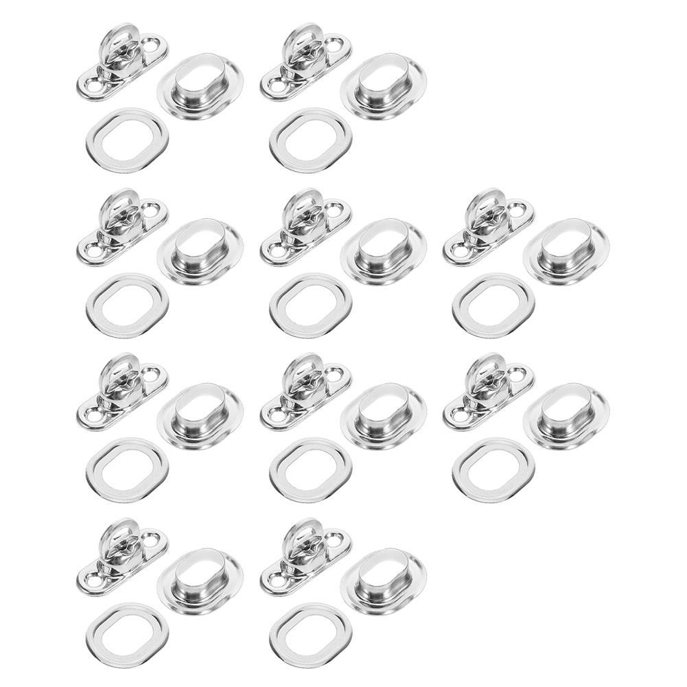 Copper Locks Oval Eyelet Latch Rotating Latch Easy Installation High Reliability