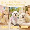 Polka Dot Puppy Cat Slip Dress Breathable Cat Sleeveless Dress Corgi Teddy Clothes  Pet Supplies